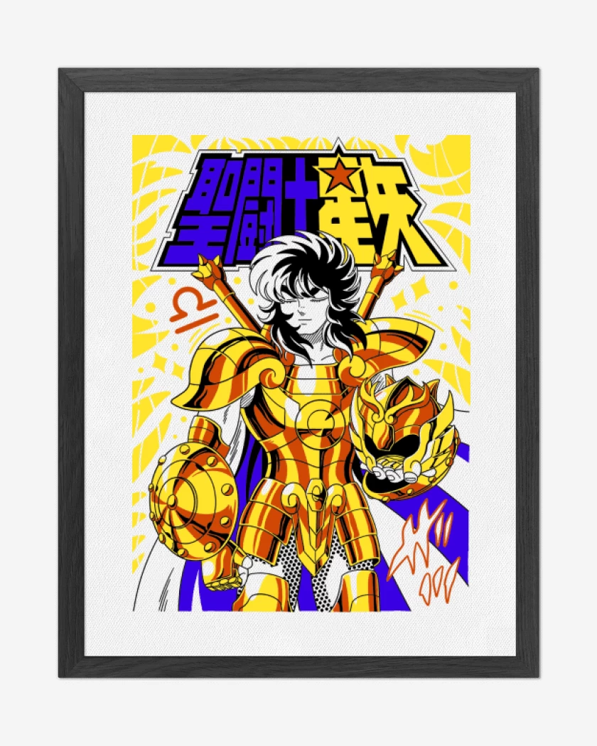 Cuadro decorativo Blanco de Dohko de Libra B