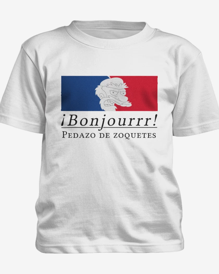 Polera de niño Blanco de Pedazo de Zoquetes
