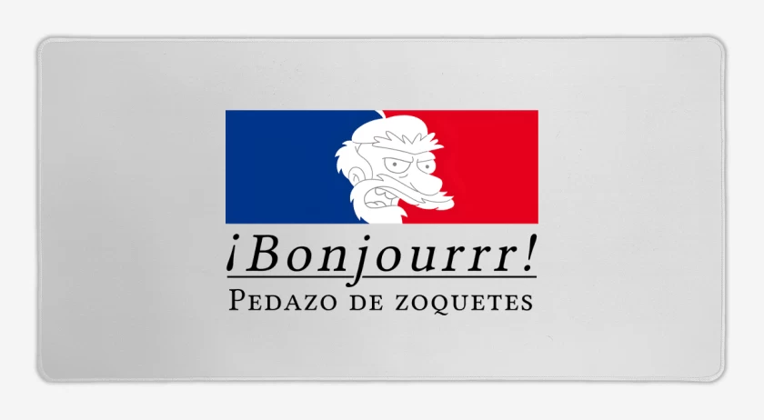 Mouse pad Gamer Blanco de Pedazo de Zoquetes