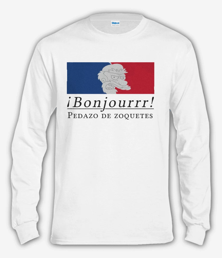 Polera manga larga Blanco de Pedazo de Zoquetes