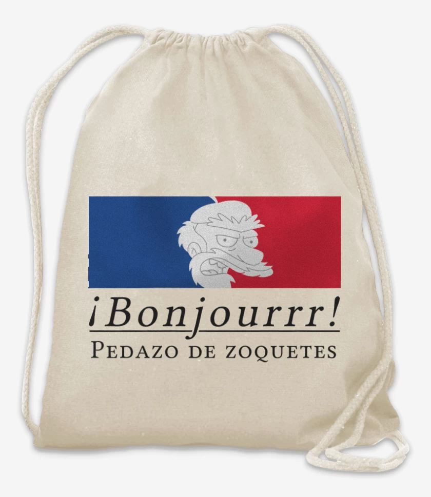 Mochila Blanco de Pedazo de Zoquetes