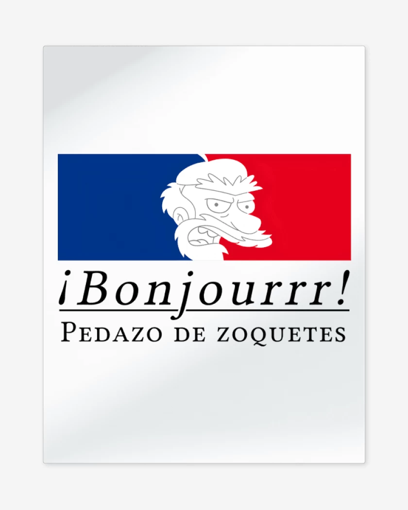Print metalico Blanco de Pedazo de Zoquetes