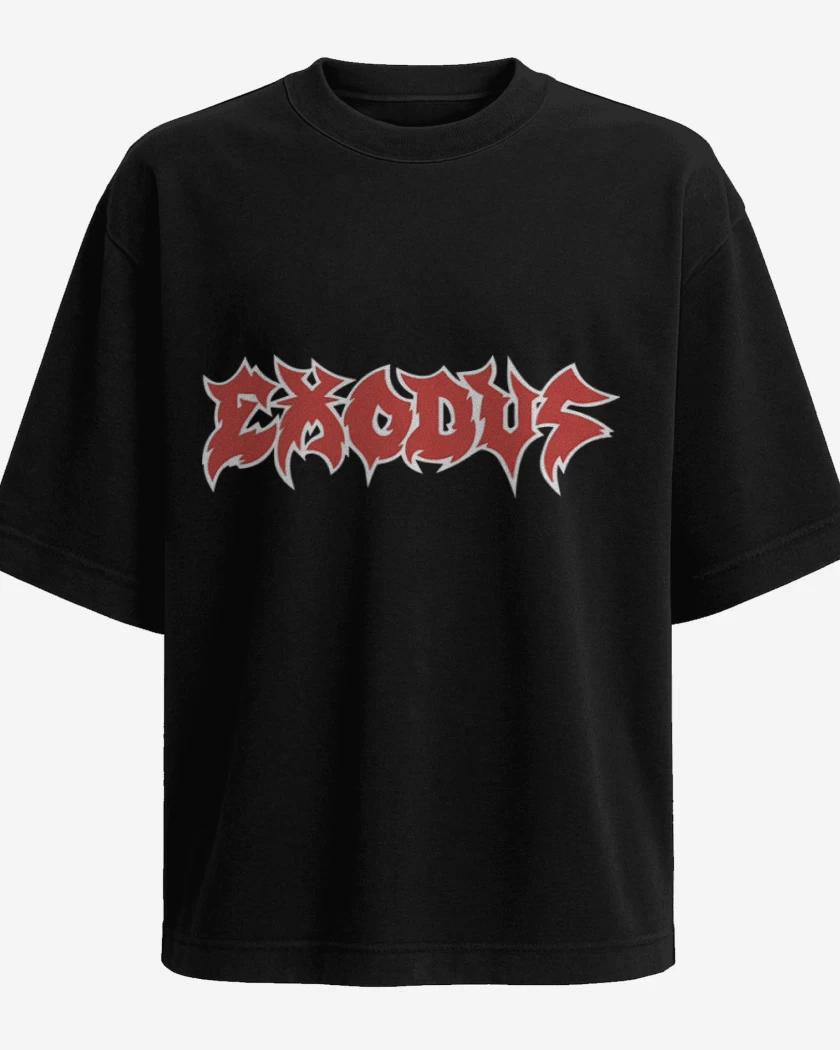 Polera Oversize Negro de Exodus