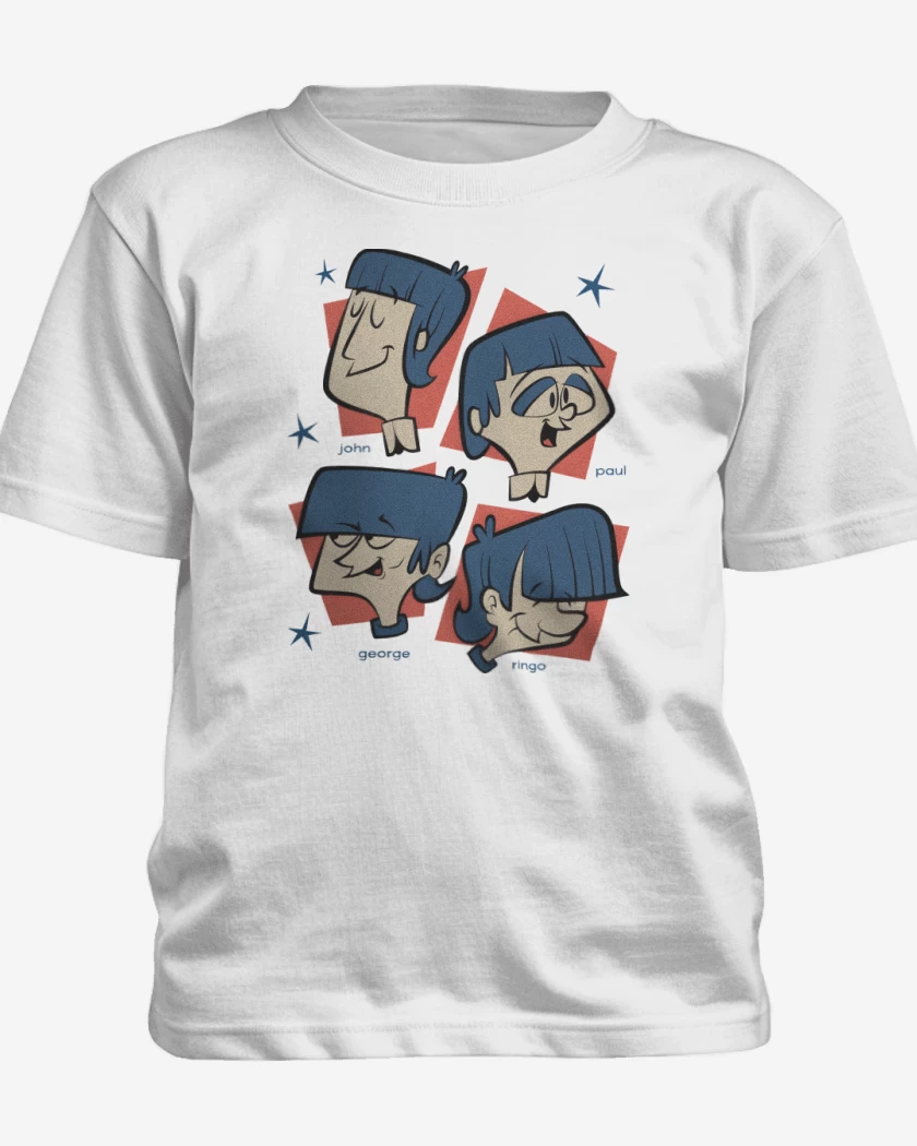 Polera de niño Blanco de The Beatlestoon