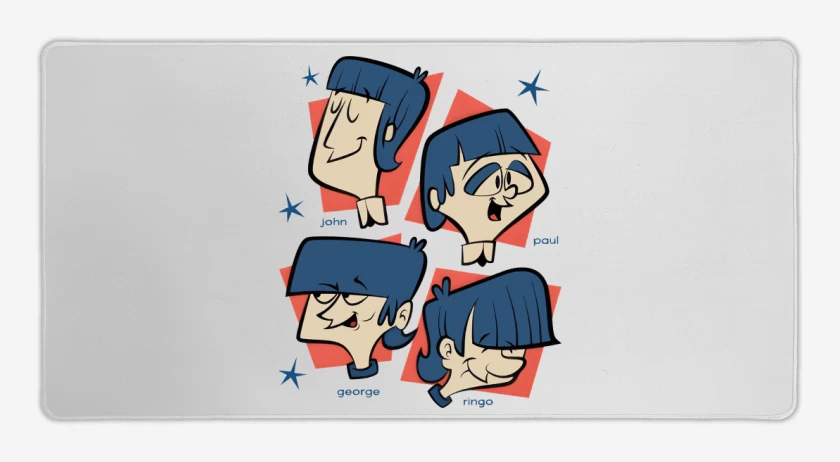 Mouse pad Gamer Blanco de The Beatlestoon