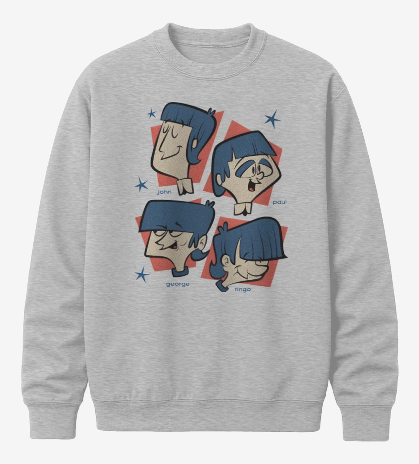 Poleron polo Gris Melange de The Beatlestoon