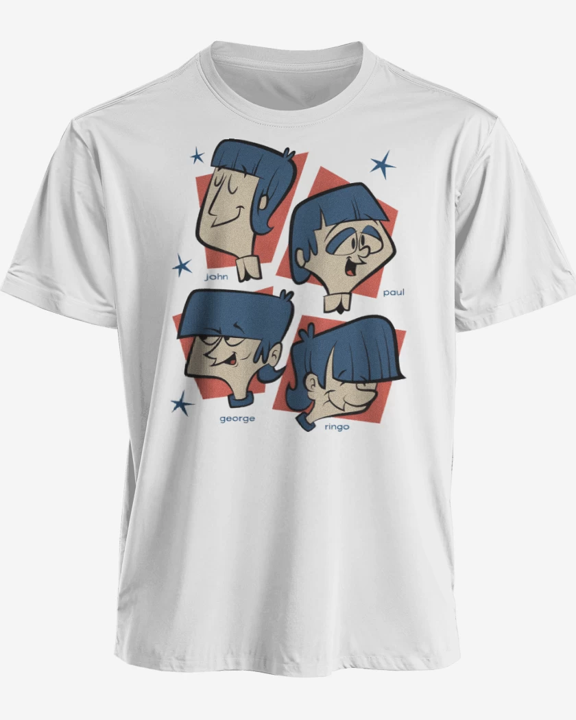 Polera premium Blanco de The Beatlestoon