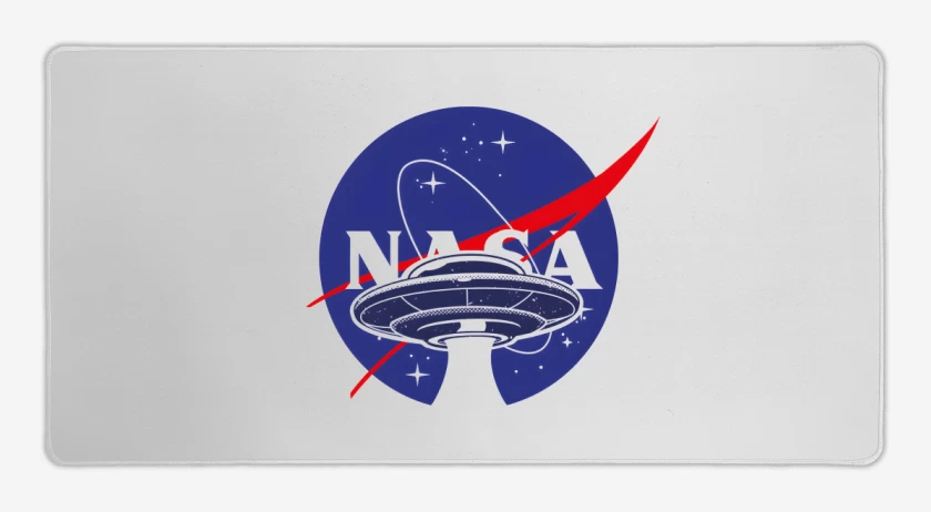 Mouse pad Gamer Blanco de Platillo de la Nasa