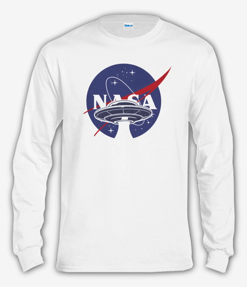 Polera manga larga Blanco de Platillo de la Nasa