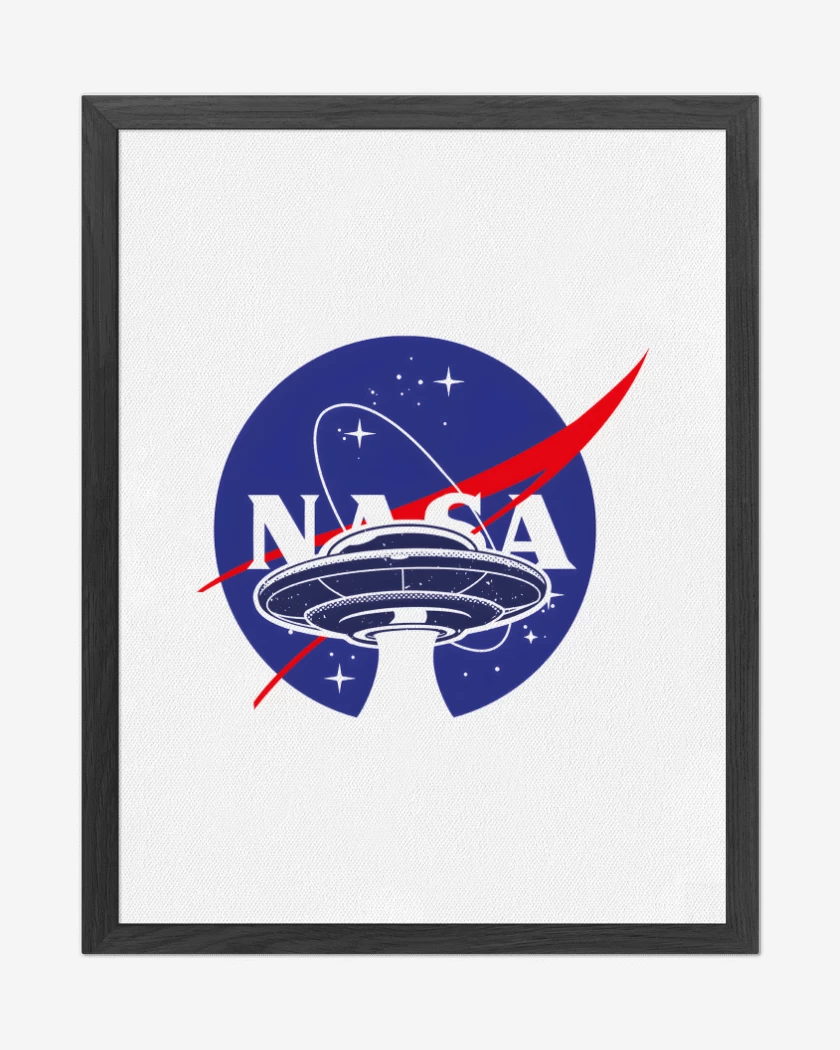 Cuadro decorativo Blanco de Platillo de la Nasa