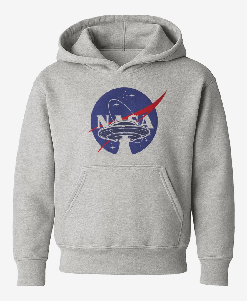 Poleron de niño Gris Melange de Platillo de la Nasa