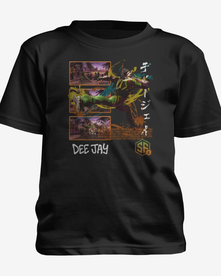 Polera de niño Negro de SF6 Dee Jay 