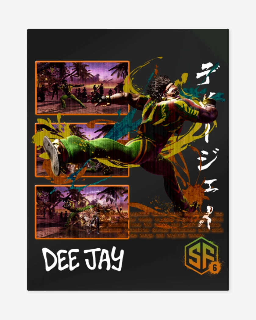 Print metalico Negro de SF6 Dee Jay 