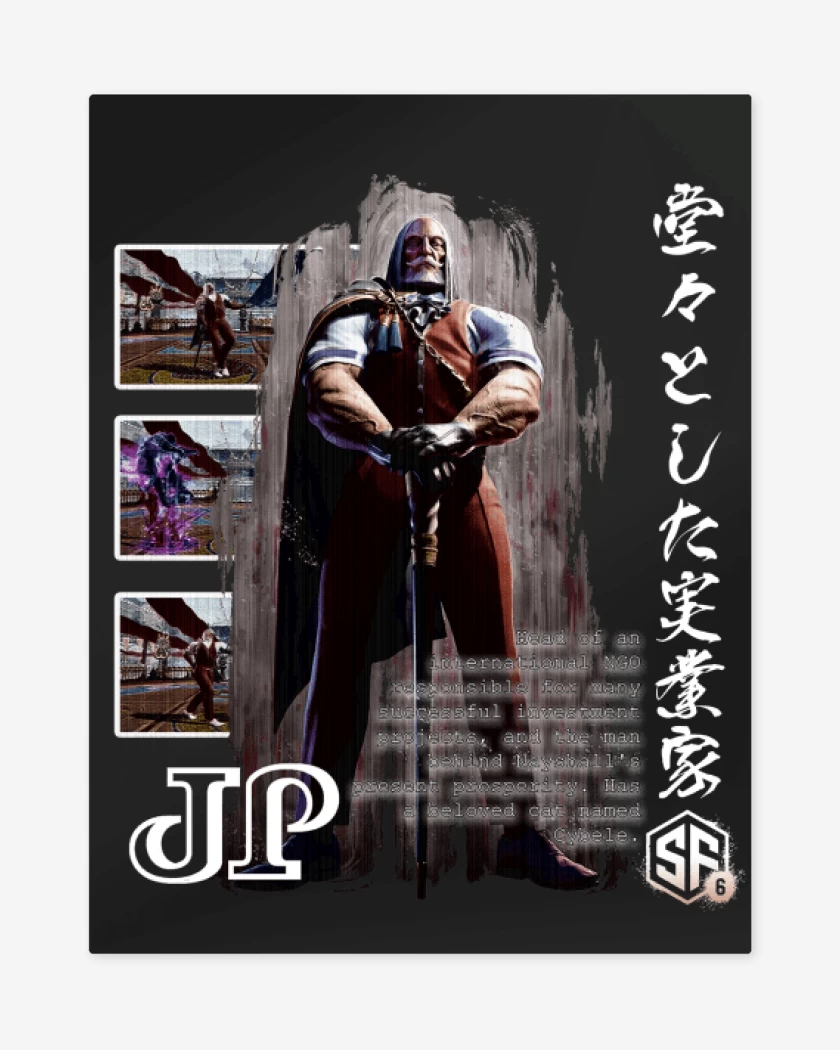 Print metalico Negro de SF6 JP