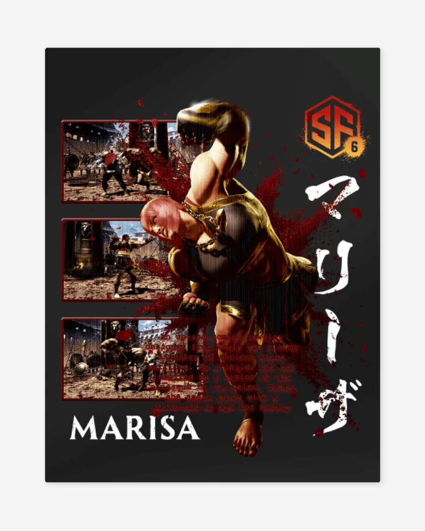 Print metalico Negro de SF6 Marisa