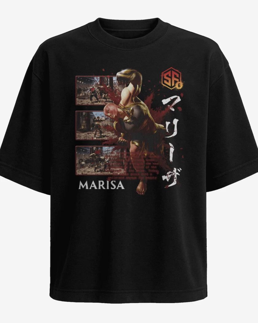 Polera Oversize Negro de SF6 Marisa