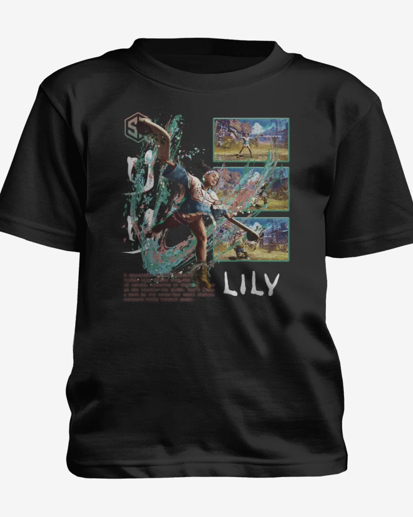 Polera de niño Negro de SF6 Lily