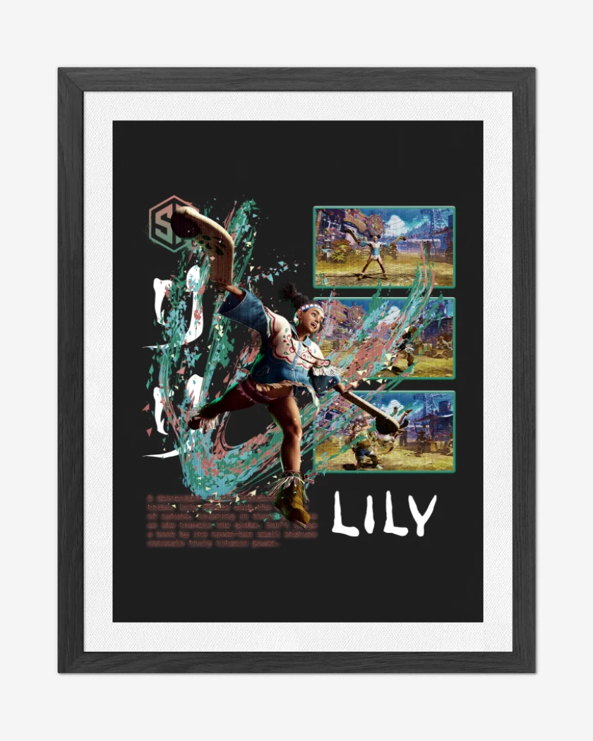 Cuadro decorativo Negro de SF6 Lily