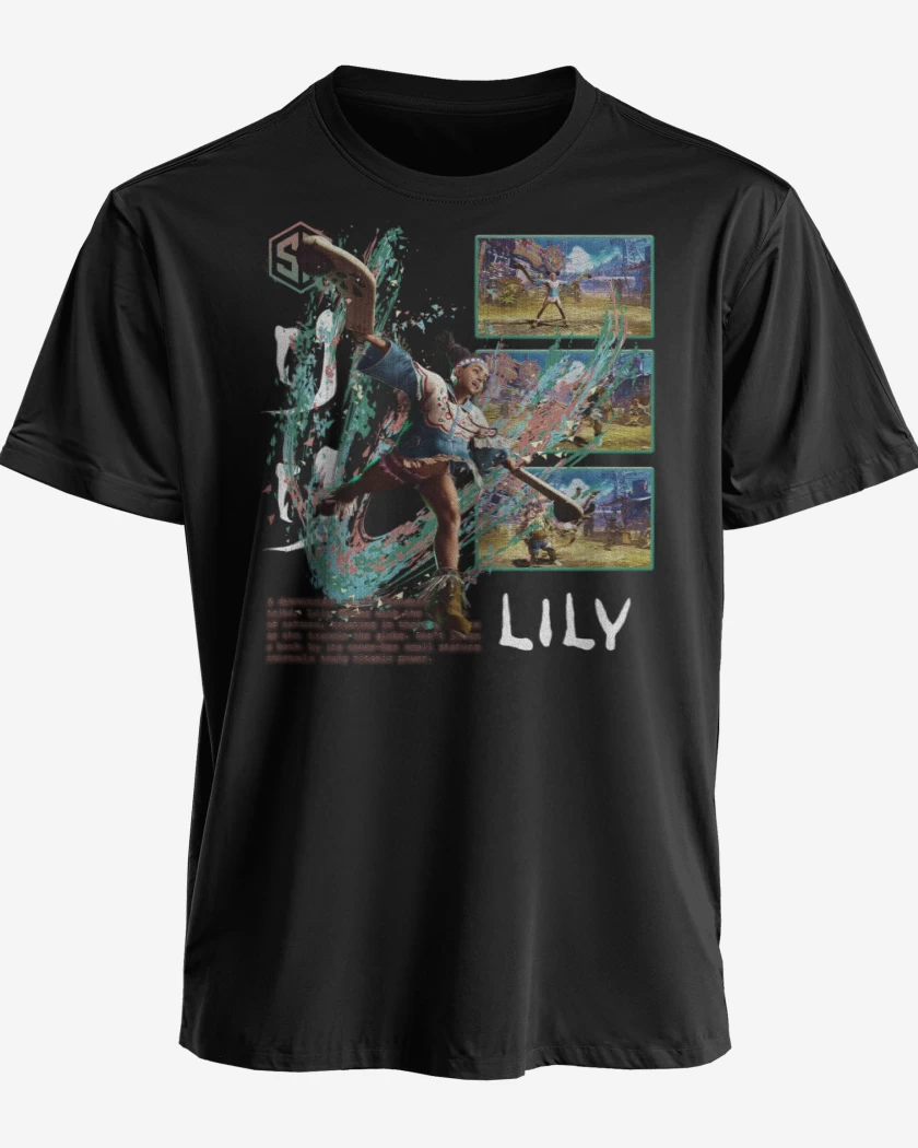 Polera premium Negro de SF6 Lily