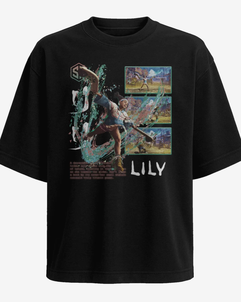 Polera Oversize Negro de SF6 Lily