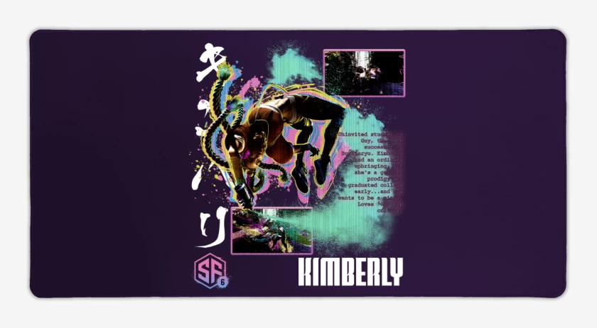 Mouse pad Gamer Morado de SF6 Kimberly