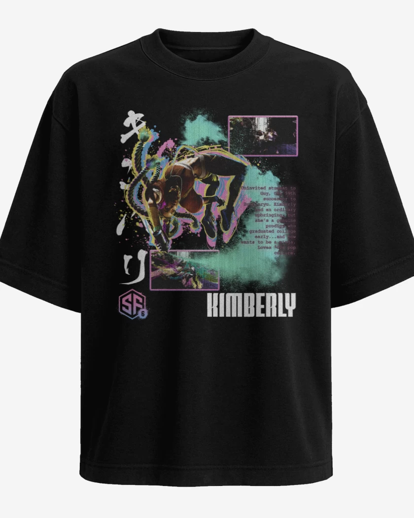Polera Oversize Negro de SF6 Kimberly