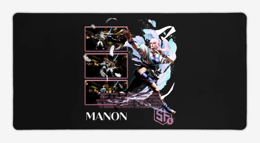 Mouse pad Gamer Negro de SF6 Manon