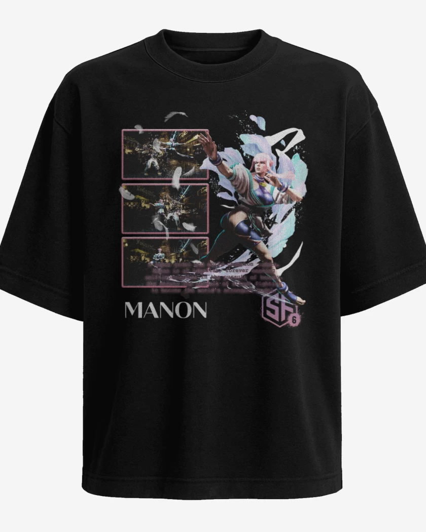 Polera Oversize Negro de SF6 Manon