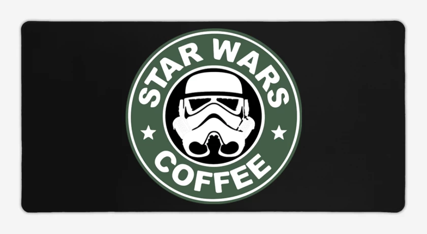 Mouse pad Gamer Negro de Star wars coffee