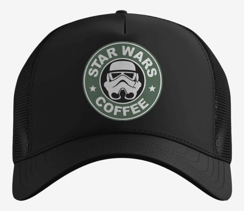 Gorro Negro de Star wars coffee