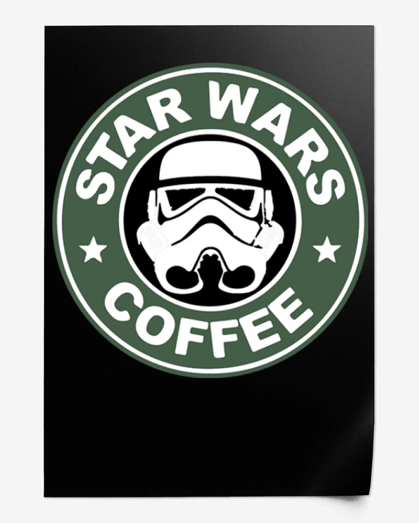 Print Negro de Star wars coffee