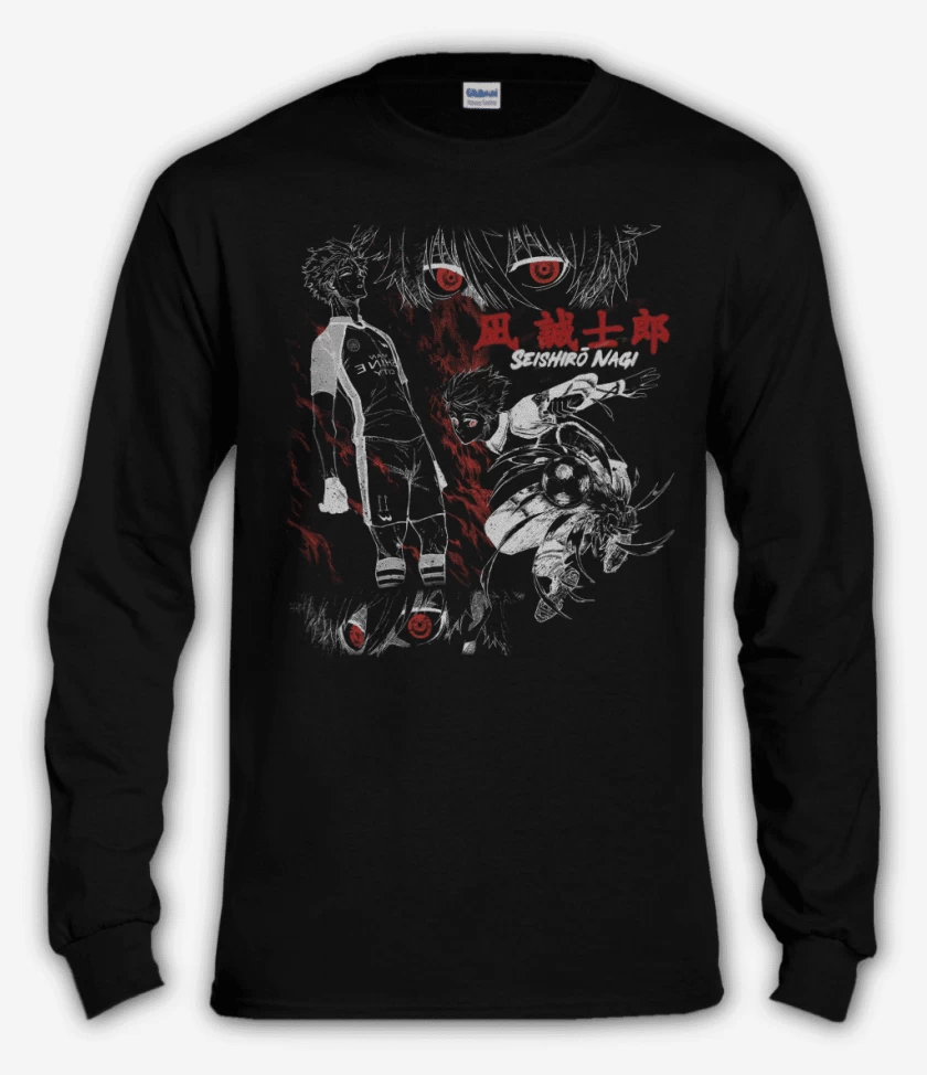 Polera manga larga Negro de Nagi