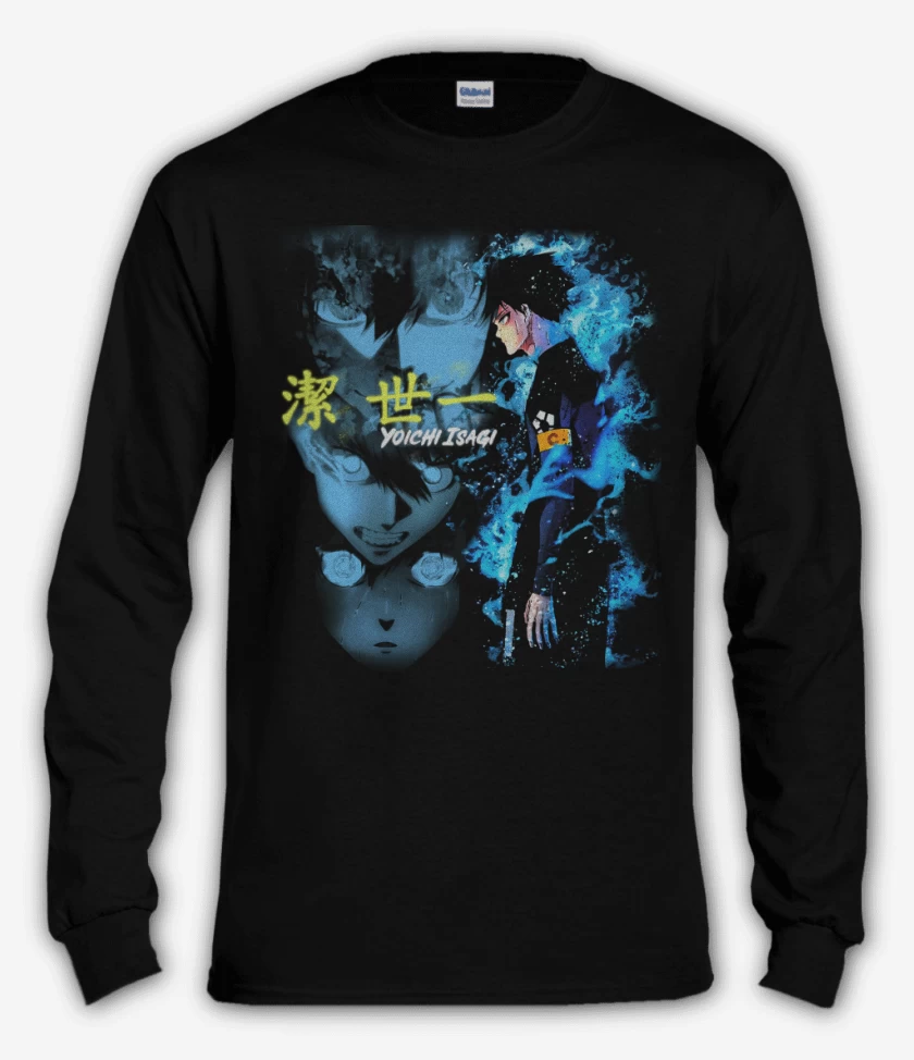 Polera manga larga Negro de isagi yoichi