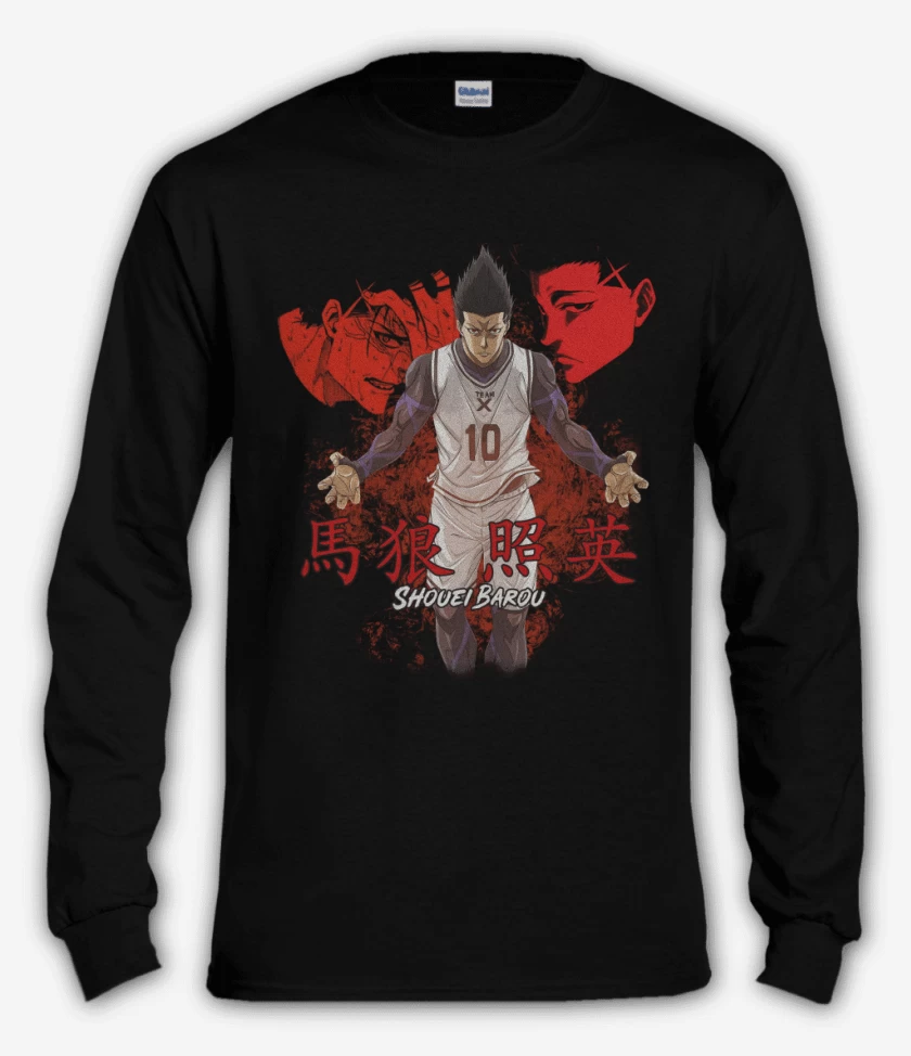 Polera manga larga Negro de Shouei Barou