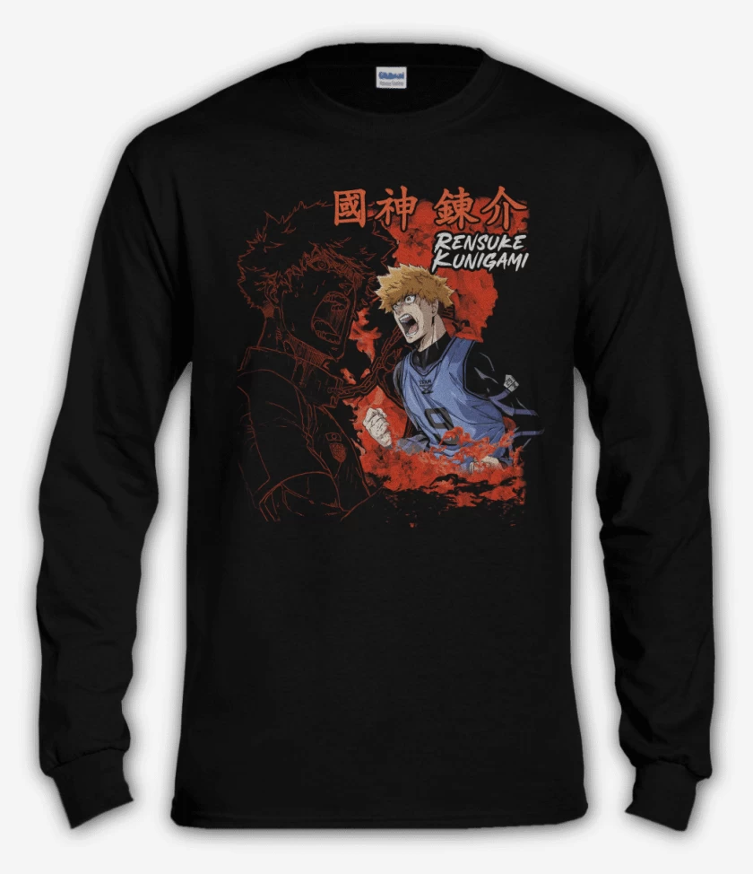 Polera manga larga Negro de Rensuke Kunigami