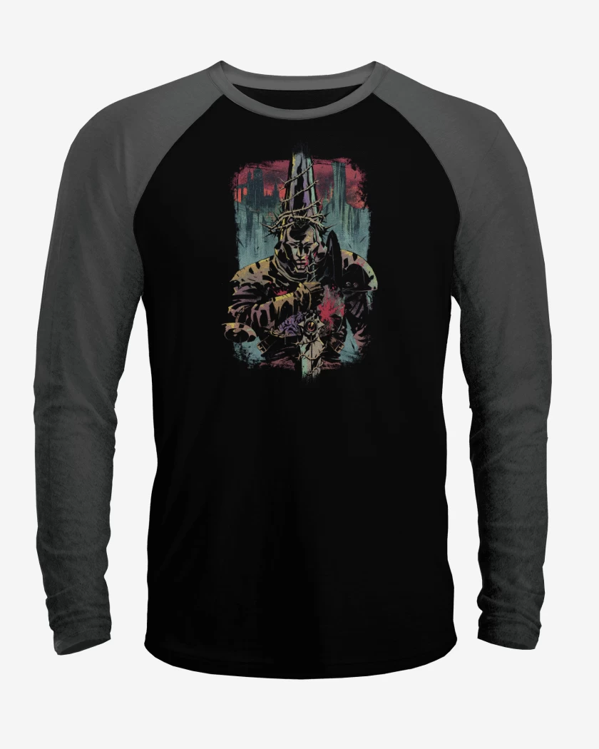 Polera Raglan Negro / Negro Heather de El Penitente