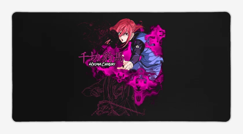 Mouse pad Gamer Negro de Hyoma Chigiri