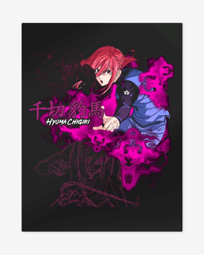 Print metalico Negro de Hyoma Chigiri