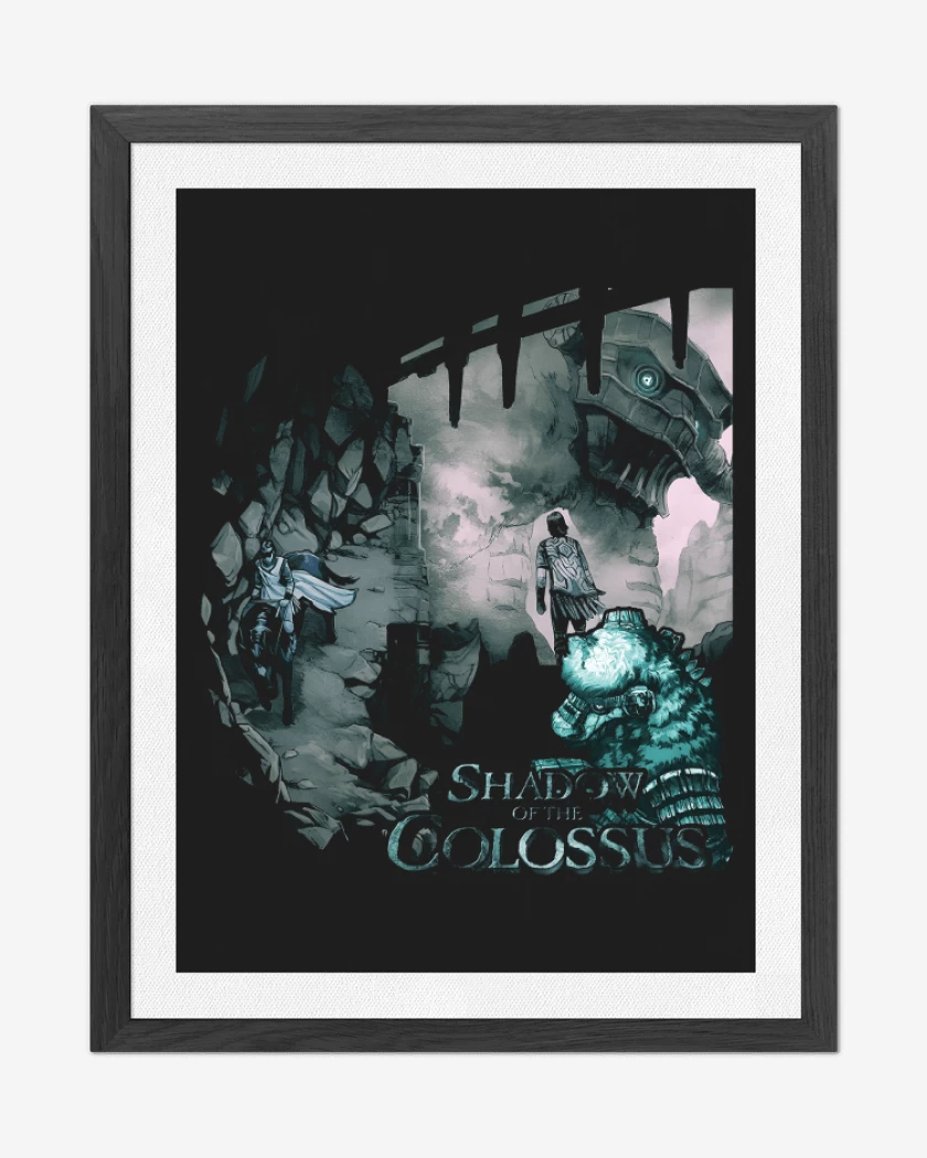 Cuadro decorativo Negro de Shadow of the colossus ps4