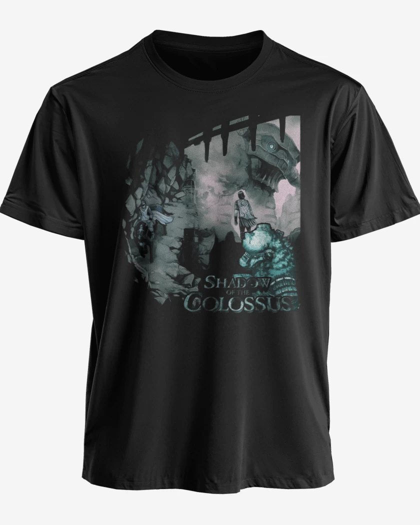 Polera premium Negro de Shadow of the colossus ps4