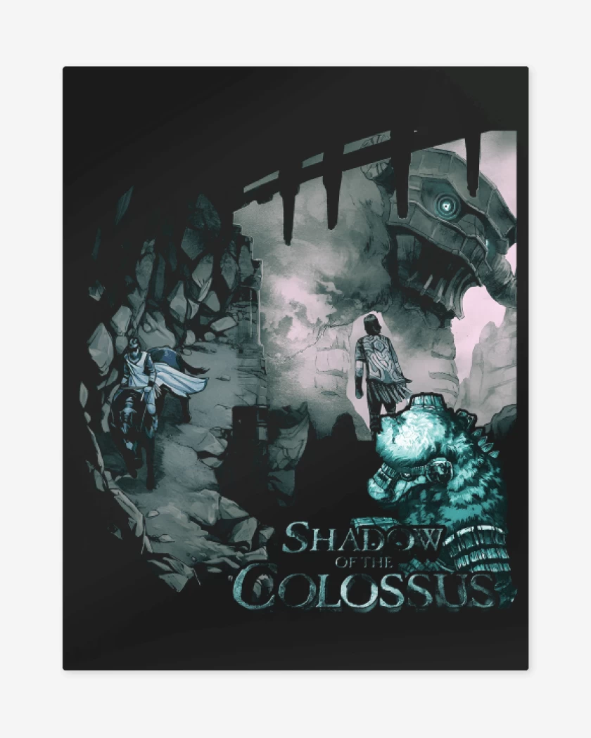 Print metalico Shadow of the colossus ps4