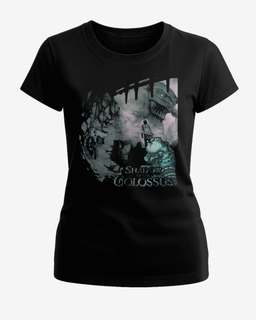 Polera de Mujer Negro de Shadow of the colossus ps4