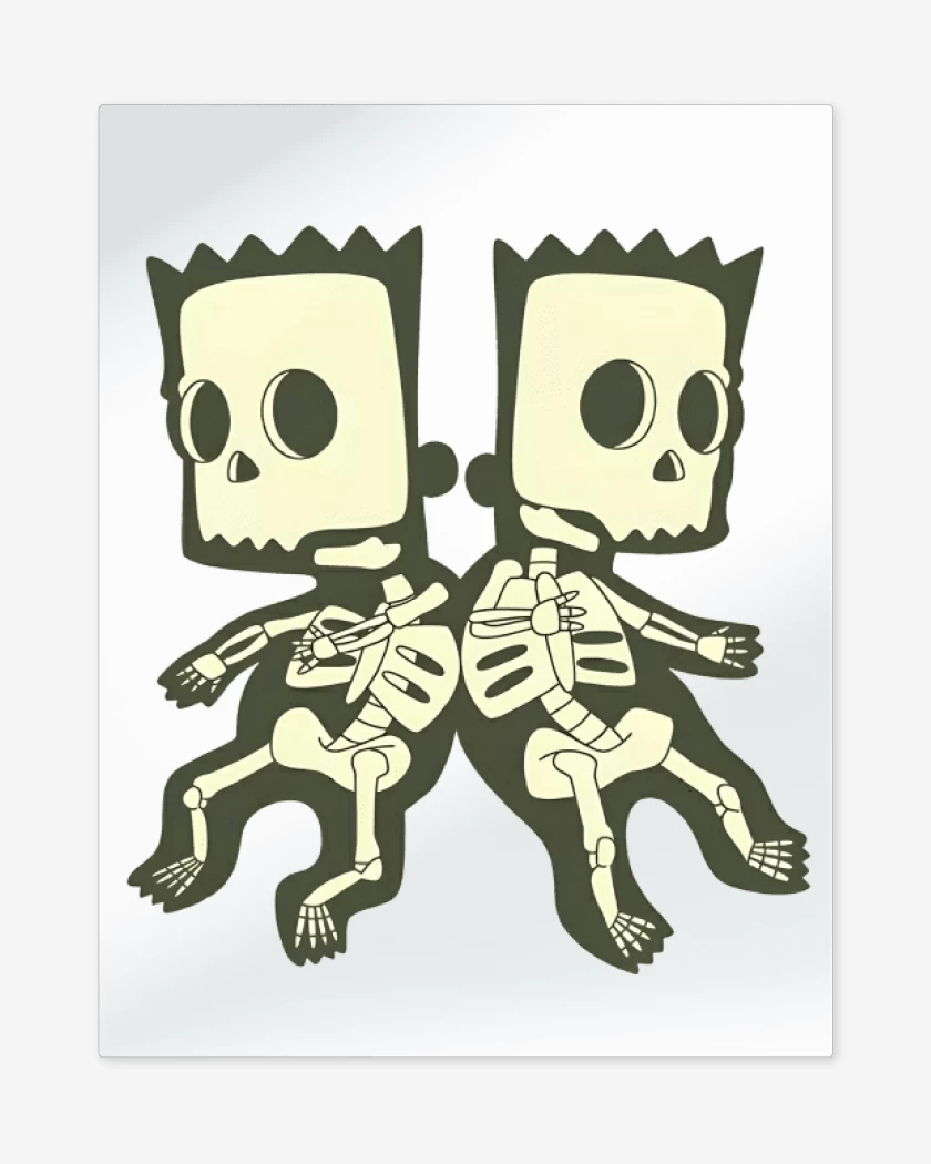Print metalico Blanco de Bart & Hugo