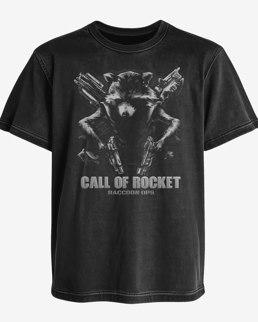 Polera desgastada Call of the Rocket