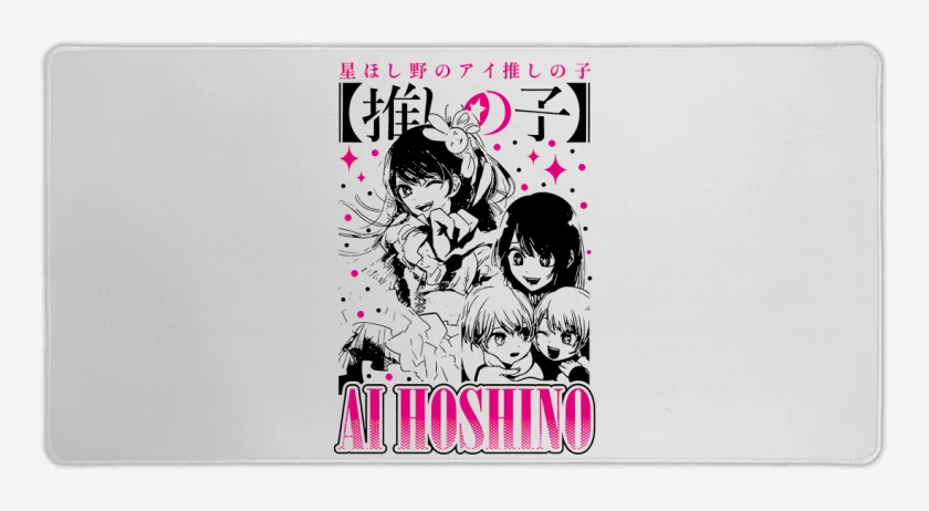Mouse pad Gamer Blanco de Ai Hoshino Oshi no Ko