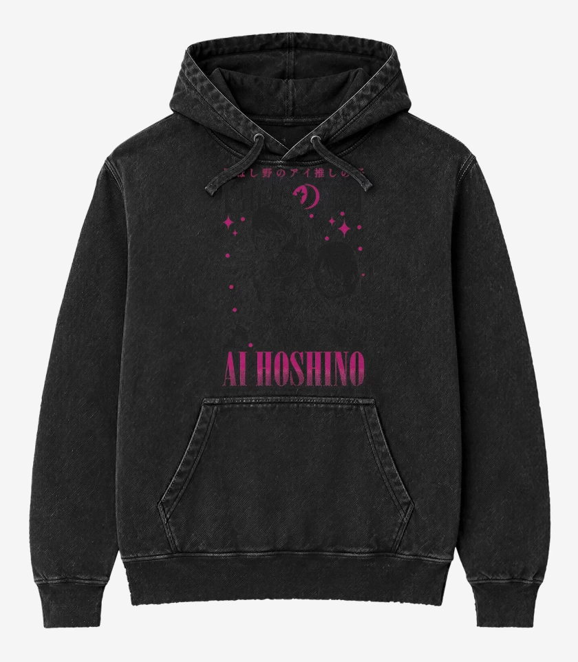 Poleron Canguro Acid Wash Ai Hoshino Oshi no Ko