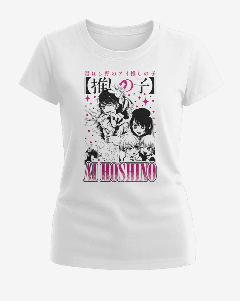 Polera de Mujer Blanco de Ai Hoshino Oshi no Ko