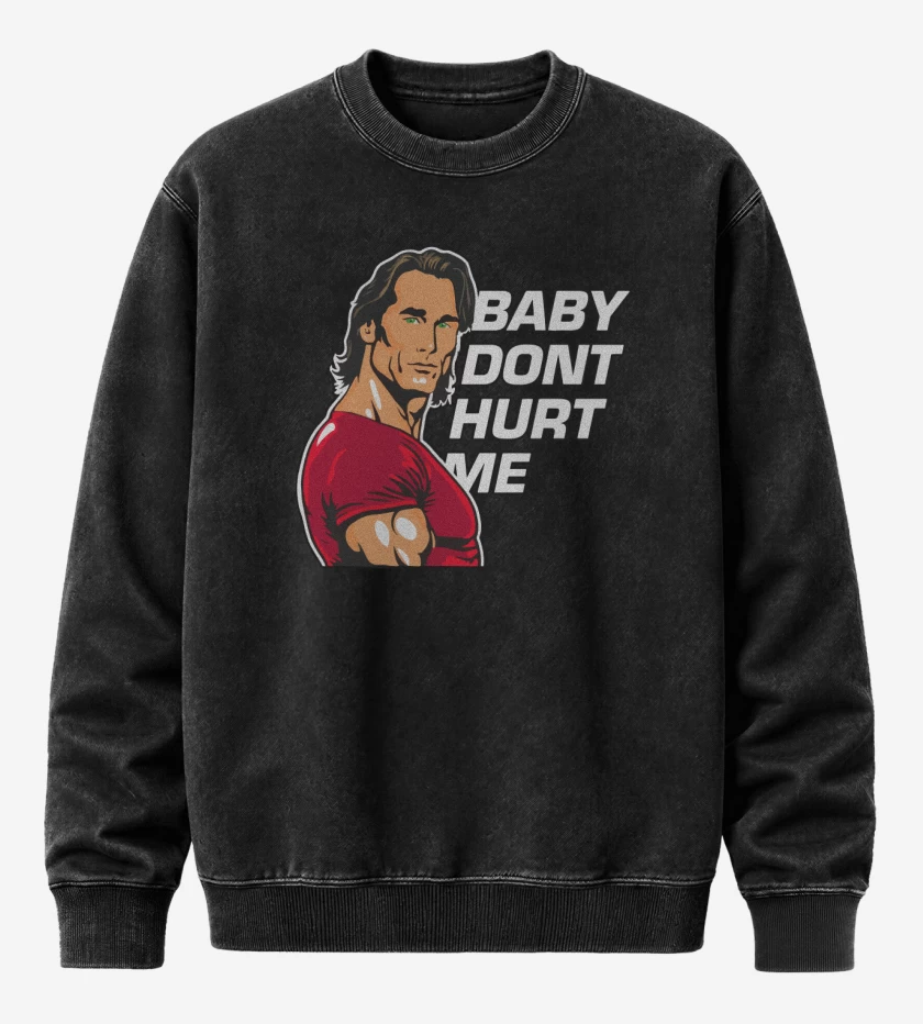 Poleron Polo Acid Wash Negro de Baby Dont Hurt Me