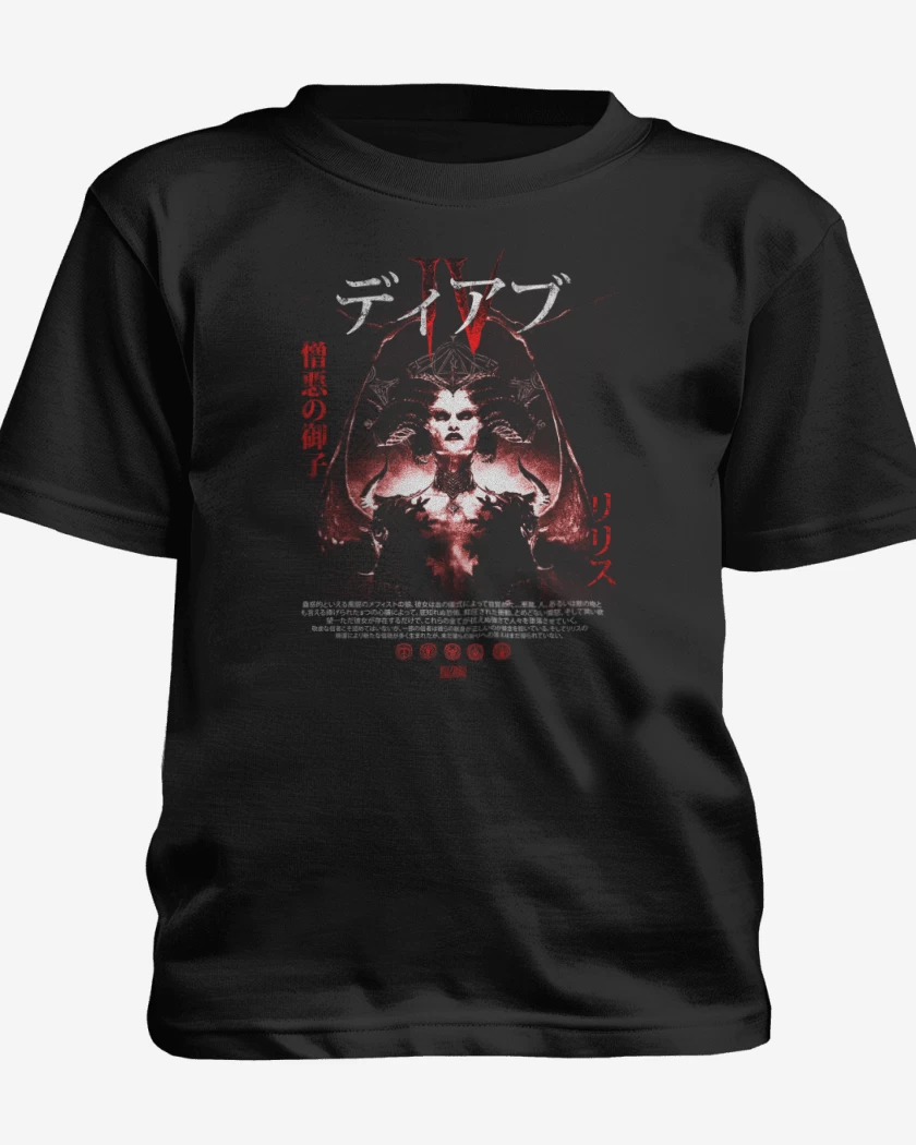 Polera de niño Negro de DIV Lilith