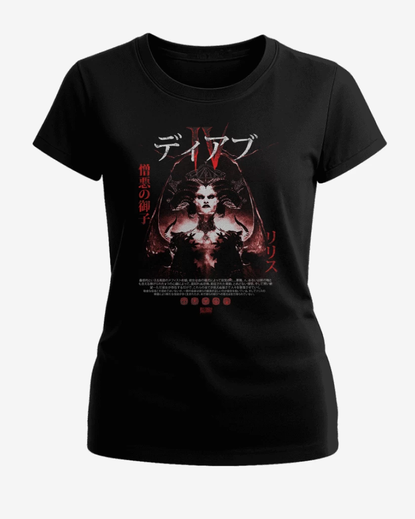 Polera de Mujer Negro de DIV Lilith